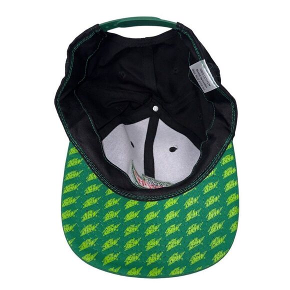 Mountain Dew MTN Promo Snapback Hat Black / Green OS - Picture 6 of 8